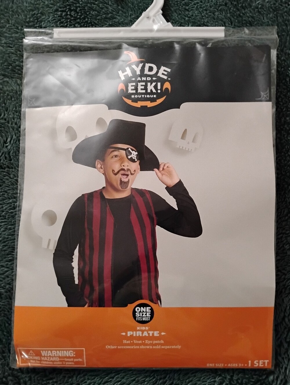 Kids Pirate Costume Set One Size Fits Most